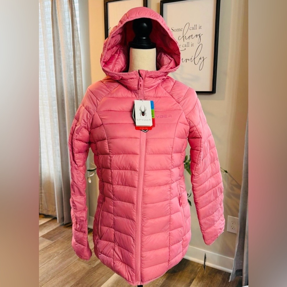 Spyder Long Jacket for Women Down Puffer Size Medium NWT